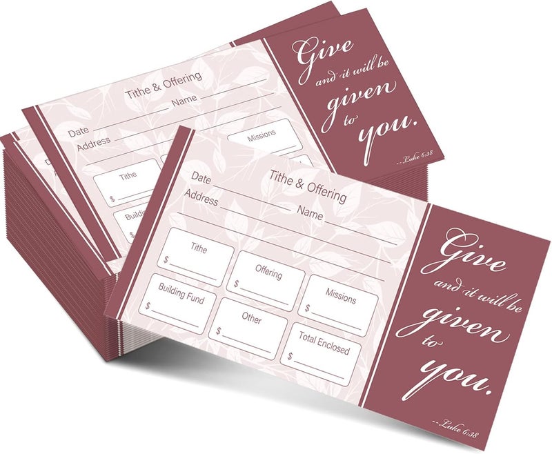 Eaasty 200 Pieces Church Offering Envelopes My Offering Bill Size Envelope Church Tithe Envelopes for Donations, Religious Occasions(Simple Style) - Image 1